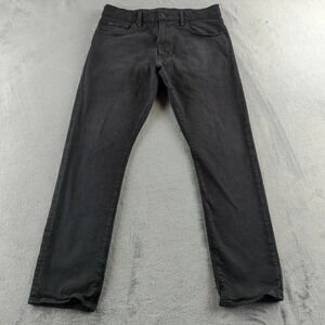 Polo Ralph Lauren Jeans Mens 34x32 Black Slim Varick Straight Stretch Denim